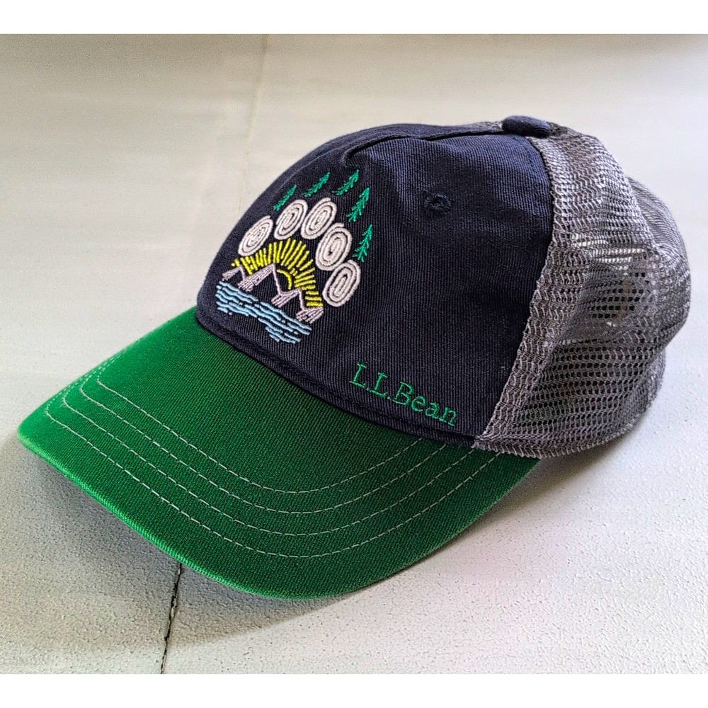 L.L. Bean Trucker Hat Baby Boys Mesh Back Adjustable One Size 1-2 Yrs Mesh Back